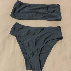 Bandeau High Leg Bikini Set